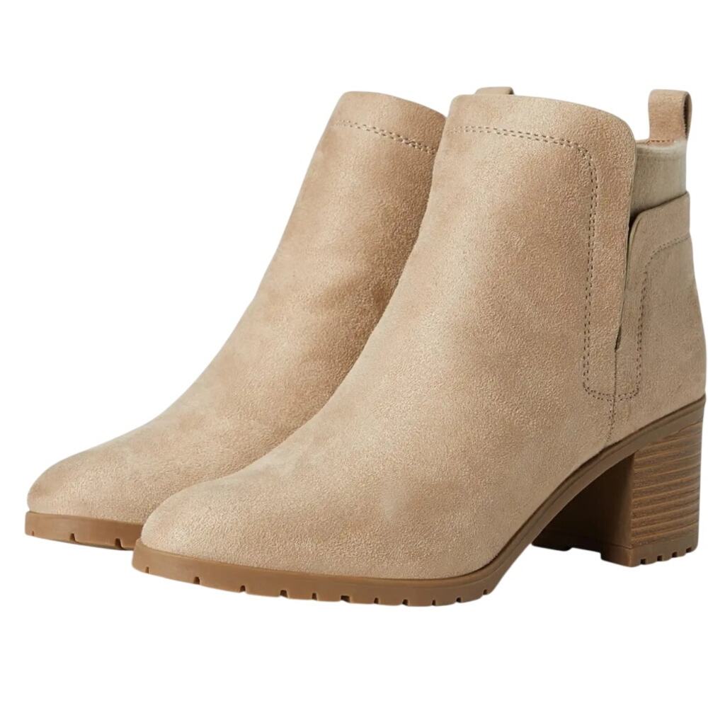 LifeStride Womens Maggie Ankle Booties Size 10 M EU 41 Light Brown NIB